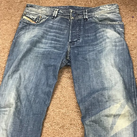 Diesel Shazor 34 x 32 100% cotton boot cut jeans button fly Italy - Picture 1 of 11